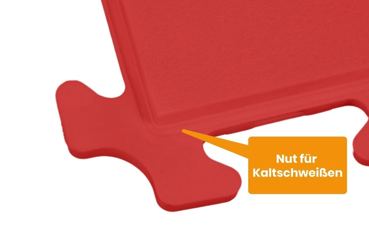 PVC Klickfliese Wasserdicht Rot
